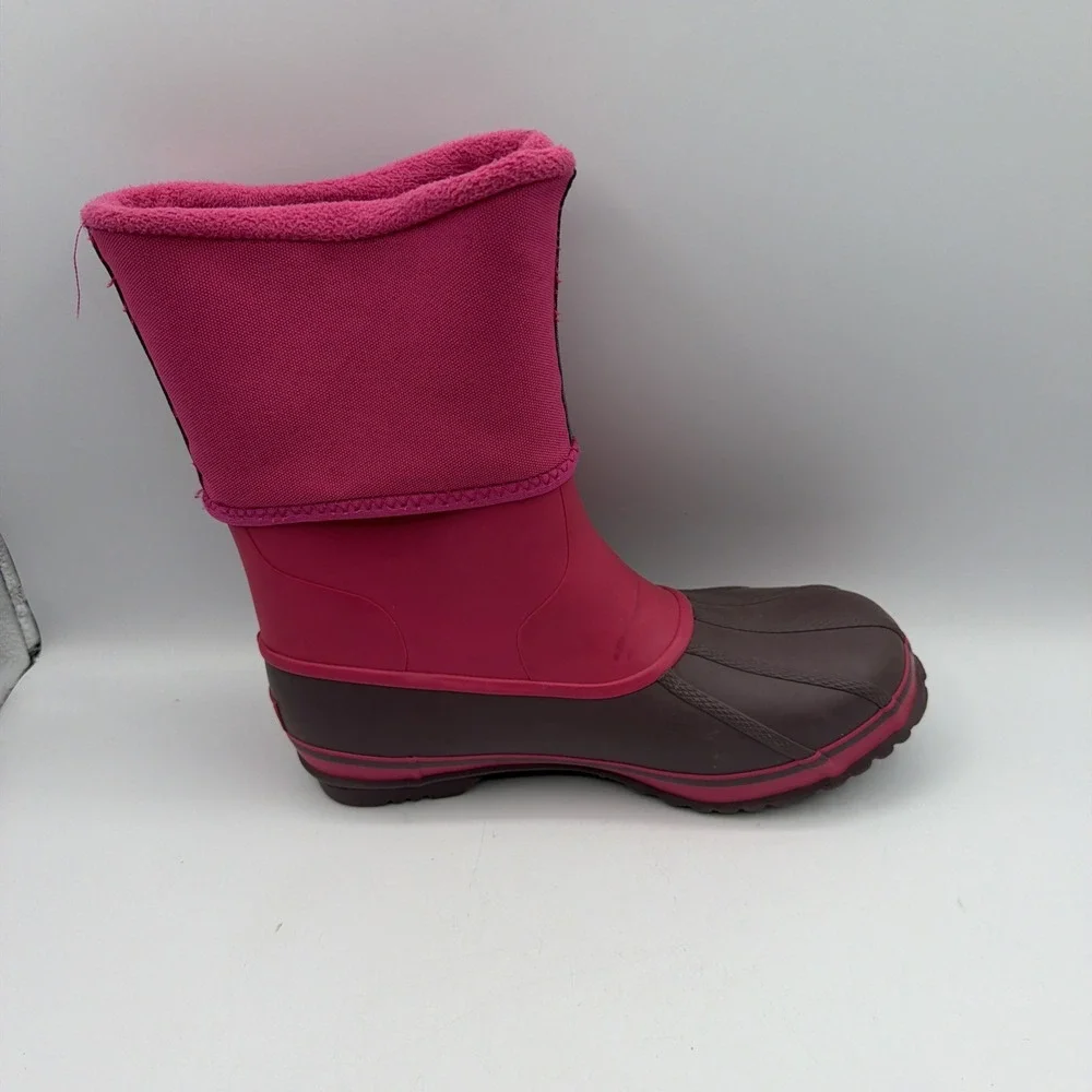 Sorel Rainbou Girl Kid's Waterproof Rain Boots Size 6 Pink